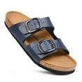 thumbnail image 1 of Arete Arch Supportive Cork Footbed Slide Sandals for Womens, 1 of 8