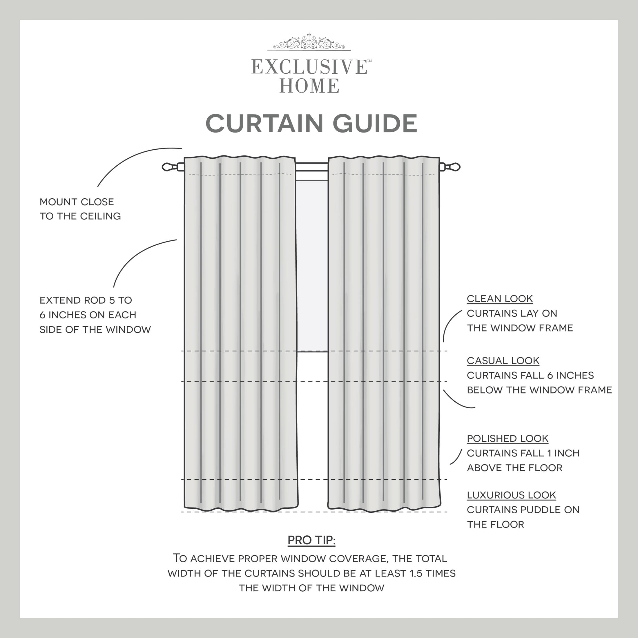 Exclusive Home Bliss Room Darkening Blackout HIdden Tab Top Curtain Panels, 54"x84", Sand, Set of 2
