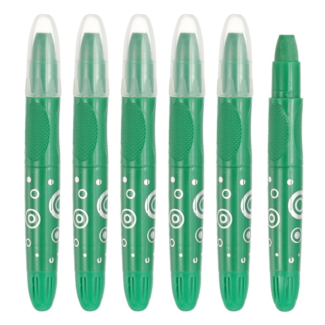 Uxcell 6Pcs Watercolor Gel Crayon for Coloring, Medium Green