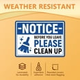 thumbnail image 3 of 10Pcs Before You Leave Please Clean Up Sign Sticker PVC Waterproof Please Clean up After Yourself Warning Stickers Decal for Office Business Self Adhesive Sign for Indoor Outdoor 5.1x7.1 Inch, 3 of 9