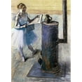 thumbnail image 2 of Degas, Edgar 11x14 Black Ornate Wood Framed with Double Matting Museum Art Print Titled - Dancer Resting, 2 of 4
