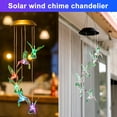 thumbnail image 2 of CAROOTU Solar Wind Chime Chandelier Color Changing Solar String Hummingbird Butterfly Lights Home Supplies, 2 of 6