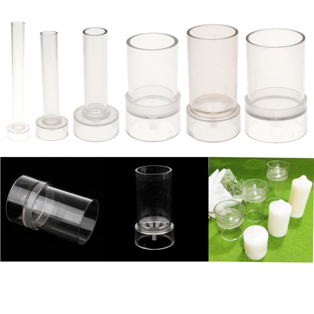 de de plástico de 6 tamaños, de jabón, manualidades para s, accesorios para herramientas de proyectos de bricolaje perfecl Molde para hacer velas