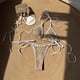 thumbnail image 1 of Traje de baño para mujer, bikini de moda de color liso con tirantes divididos, conjunto de dos piezas, trajes de baño para mujer, conjuntos de bikini para mujer, trajes de baño bikini para mujer, 1 of 3