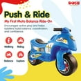 thumbnail image 2 of DOLU My First Moto Balance Bike Ride-On, Foot-Powered Balancing Toddler Toy, Blue, 2 of 6