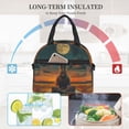 thumbnail image 4 of Balery Sunset Prairie Meditating Horse Bolsa de Almuerzo Impresa, Caja de Almuerzo Reutilizable, Bolsa Térmica Aislada para Almuerzo, Bolsa Antiderrames, 4 of 7