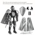 thumbnail image 2 of Figura de acción LUMRRSK Medieval Knight con armadura y armas, 2 of 7