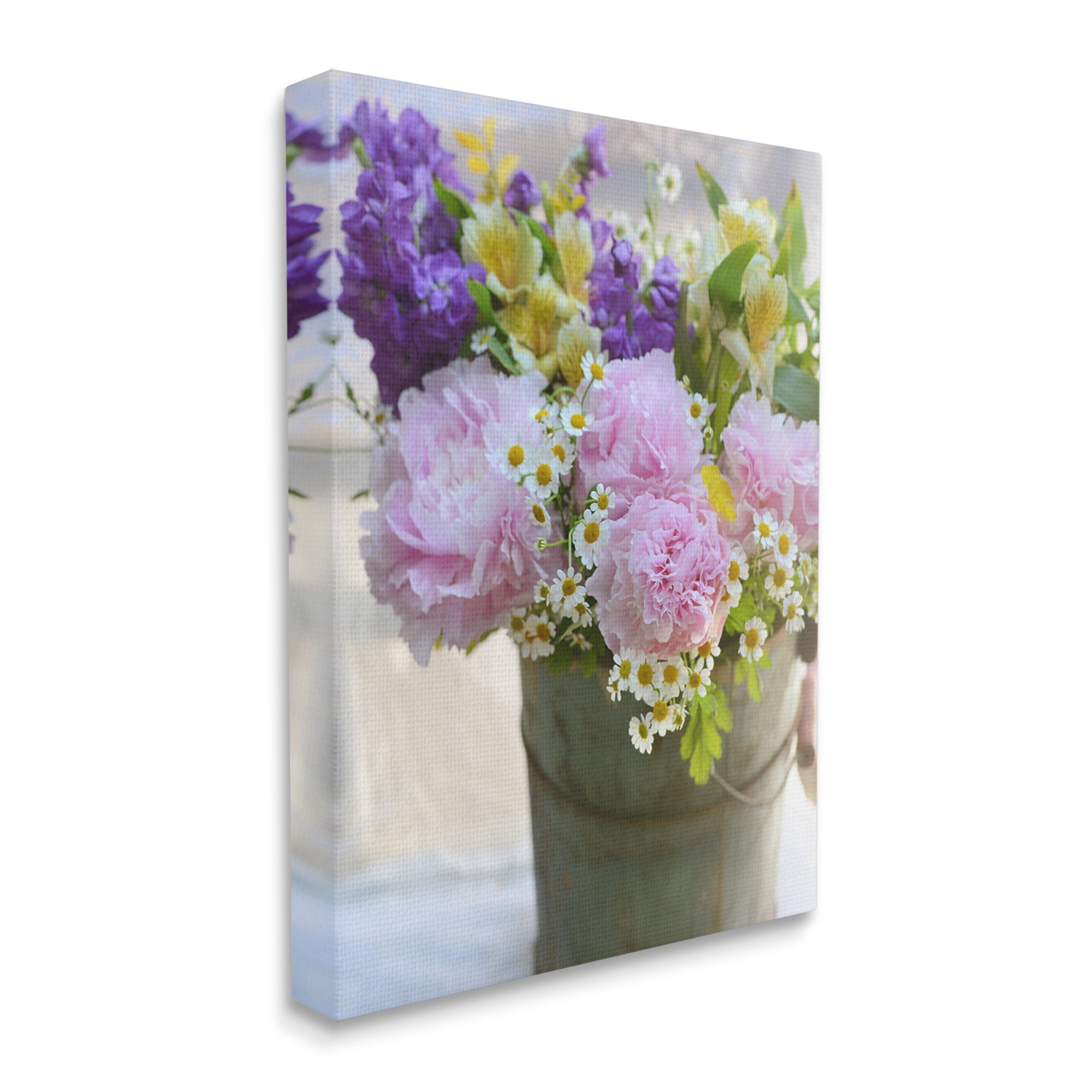 Stupell Industries Farmhouse Spring Blossoms Botanical & Floral Photography Gallery Wrapped Canvas Art Print Wall Art, 24 x 30