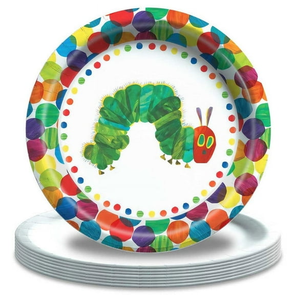 The Very Hungry Caterpella Paper Plates Birthday Decorations Party Supplies Tableware Disposable Dinnerware