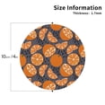 thumbnail image 2 of Lsque Various Oranges Pattern 4" Drink Coasters Set of 4, PVC Leather Absorbent Coasters, Table Coaster Set Decorative Coffee Cup Coasters Housewarming Gift -Round Shape, 2 of 6