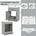 thumbnail image 3 of Costway Bathroom Vanity Unit with Basin Under Sink Bathroom Storage Cabinet Freestanding, 3 of 10
