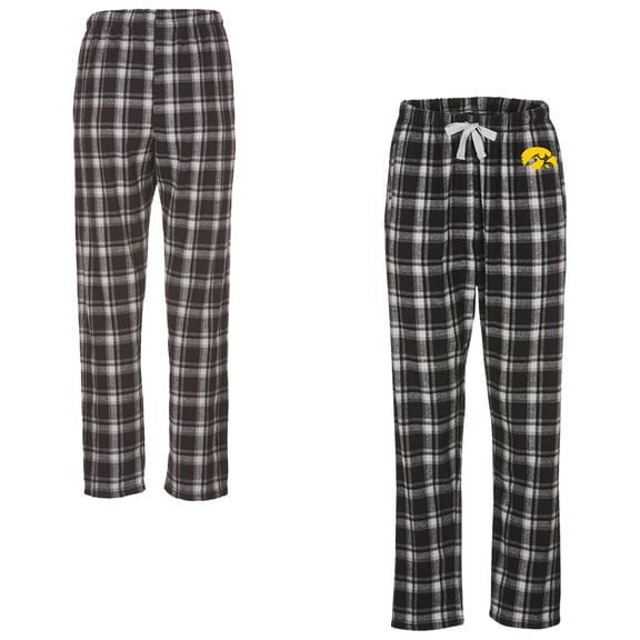 Women's Boxercraft  Black Iowa Hawkeyes Haley Flannel Pants