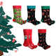 thumbnail image 5 of Calcetas Vestir Navideñas Mad Socks Algodón Moda 10 Pares Calcetines vestir divertidos navideños, 5 of 5