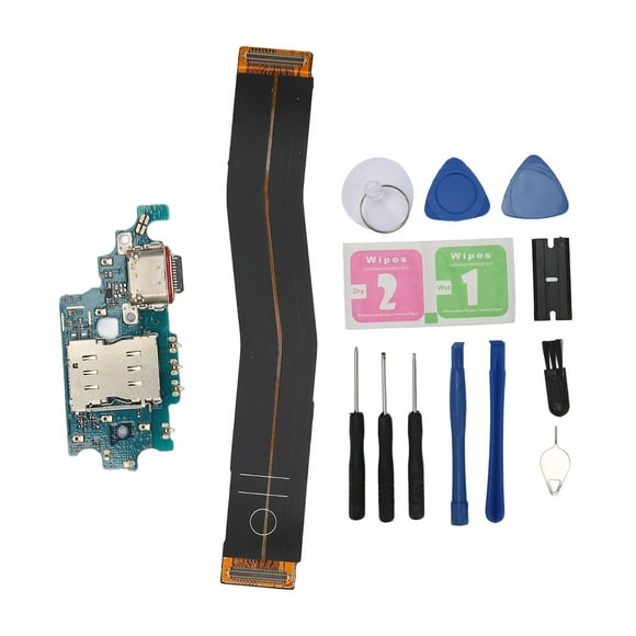 ZOUSSIQI Dock Connector for Samsung Galaxy S21 Plus G996B Version USB C Phone Charging Port Flex Cable Replacement Part with Repair Tools EL225#32015