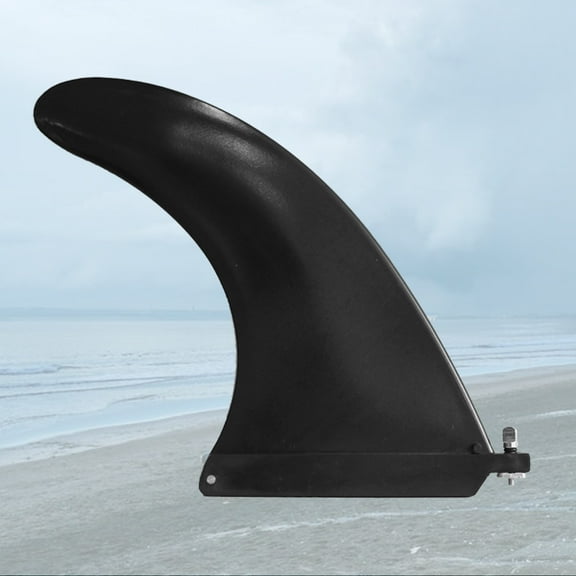 MIPCASE 1Pc Simple Black Surfboard Fin Offering Better Flexibility for Outdoor Surfing