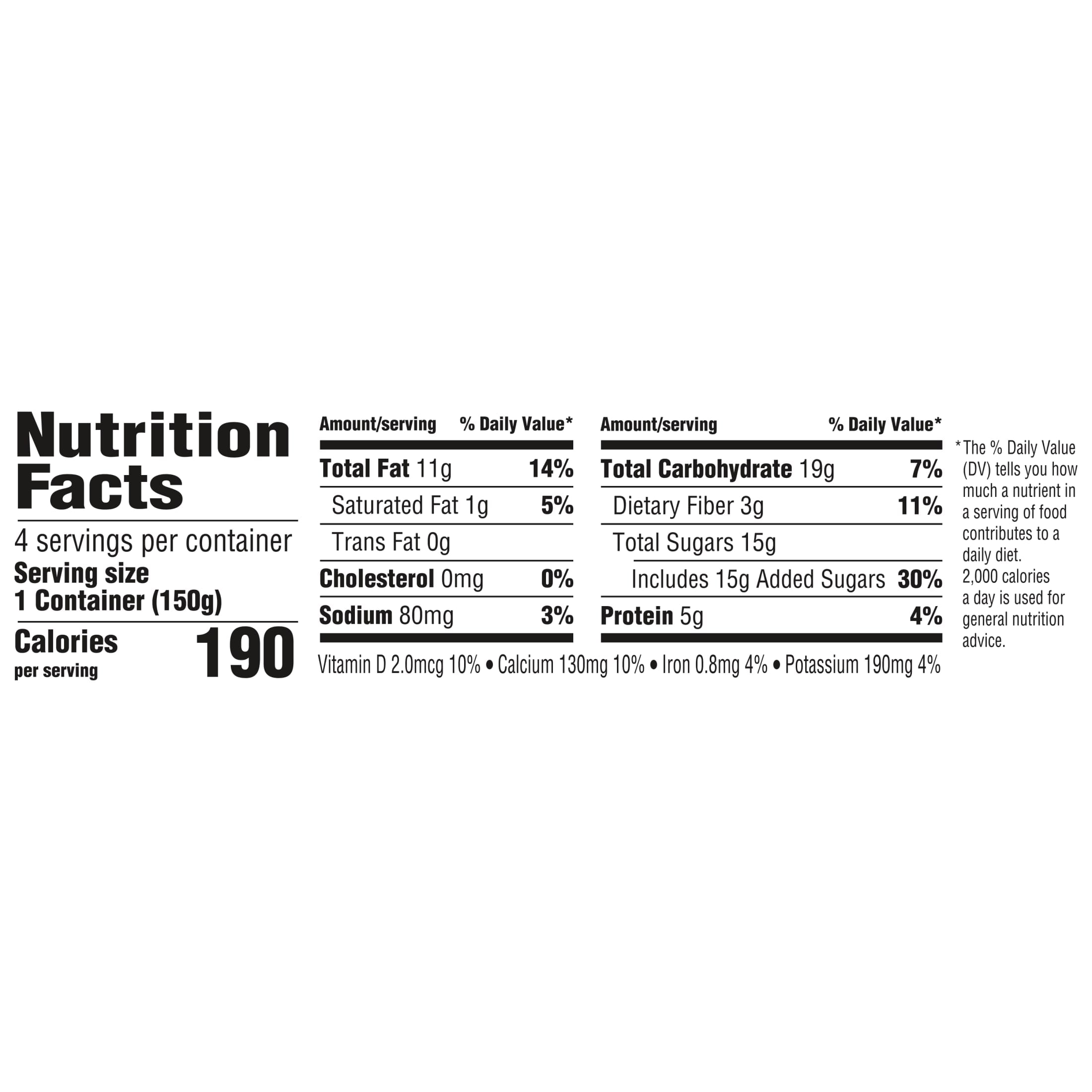 Silk Dairy Free, Vanilla Plant Based, Almond Milk Yogurt Alternative Containers, 5.3 oz, 4 Count
