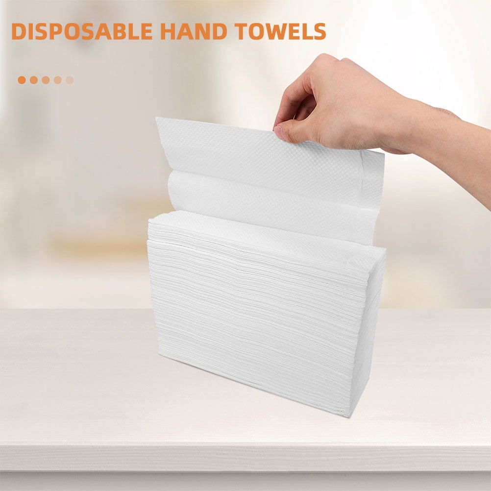 NICEXMAS 2Pack White Paper Towel for Hand Drying Surface Cleaning Use 11.4X8.9In