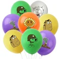 thumbnail image 1 of Globos de látex de plantas VS Zombies, juego de feliz cumpleaños, suministros para fiestas, juguete de decoración, 10 piezas（10pcs, 1 of 5