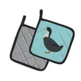 thumbnail image 2 of Caroline's Treasures Blue Swedish Duck Blue Check Pair of Pot Holders, 2 of 3