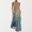 Sky Blue, variant on Dresses for Graduation for Women Fashion V-Neck Sleeveless Summer Evening Party Printing Ladies Pocket Vest Long Dress Cottagecore Dress on Clearance