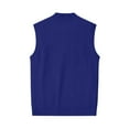 thumbnail image 6 of Men's Button Down Sweater Vest Lightweight Knitted V-Neck Sleeveless Cardigans Knitwear Royal Blue XL, 6 of 7