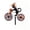 C, variant on Yardvibe Bike Spinner Black Cat, 11.81" Metal Weather-Resistant Outdoor Decor, Durable & Lightweight for Patios, Yards, and Gardens, Eye-Catching Wind Spinner with Rotating Wheels (C)