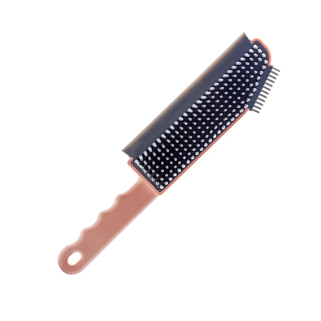 Billuyoard Cepillo de limpieza Ranura de la ventana Cepillo para eliminar el polvo Mango Plástico Vidrio Raspador de cocina Puerta desmontable Limpieza de Suministros de limpieza para el hogar Rosado Billuyoard HA005067-04