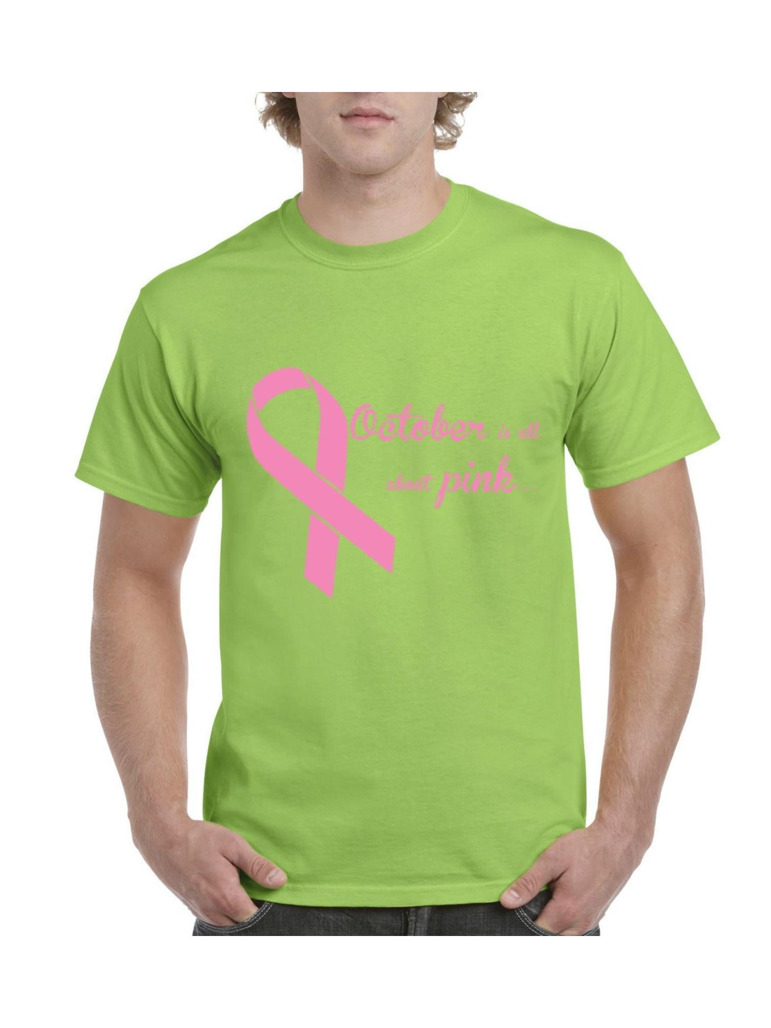 IWPF Mens October All About Pink Cancer Awareness Short Sleeve T