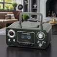 thumbnail image 2 of Reproductor de CD estéreo portátil Studebaker verde Chipre con Bluetooth y radio AM/FM, 2 of 5