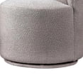 thumbnail image 5 of Ager Side Dining Swivel Chair-Curved Barrel Style-Gray Boucle Chenille, 5 of 10