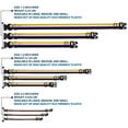 thumbnail image 3 of Buckle-Down Pet Collar, Dog Collar Plastic Buckle, Flag Non Binary Stripe, 8.5 to 12 Inches 0.5 Inch Wide, 3 of 8