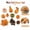 A #28, variant on StlyGar 70-Piece Artificial Fall Harvest Decor Set, Faux Pumpkins Maple Leaves Acorns Pinecones, Halloween Thanksgiving Table Decor