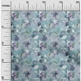 thumbnail image 1 of oneOone Cotton Poplin Twill Grayish Blue Fabric Flower Sewing Material Print Fabric By The Yard 56 Inch Wide-YFC, 1 of 4