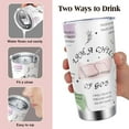 thumbnail image 4 of Christian Gifts for Women, 20 oz Stainless Steel Tumbler with Lid and Straws, Funny Faith Bible Travel Coffee Christian Tumbler, Religious Spiritual Encouragement Inspirational Present for Women, 4 of 7