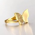 thumbnail image 6 of QQTDFG 18K Rose Gold Plated Fashion Ring AAA Zirconia Women Butterfly B247-18K Gold Plated-7, 6 of 7