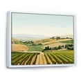 thumbnail image 2 of Designart "Beautiful Vineyard Panorama II" Vineyard Floater Framed Wall Art Prints, 2 of 5