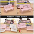 thumbnail image 3 of 2pcs Miniature Furniture Bench Mini Wooden Bench Toy Home Desktop Ornament, 3 of 5