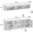 4Piece Wall Unit TV Stand with Bookshelves for TVs up to 65" Modern TV