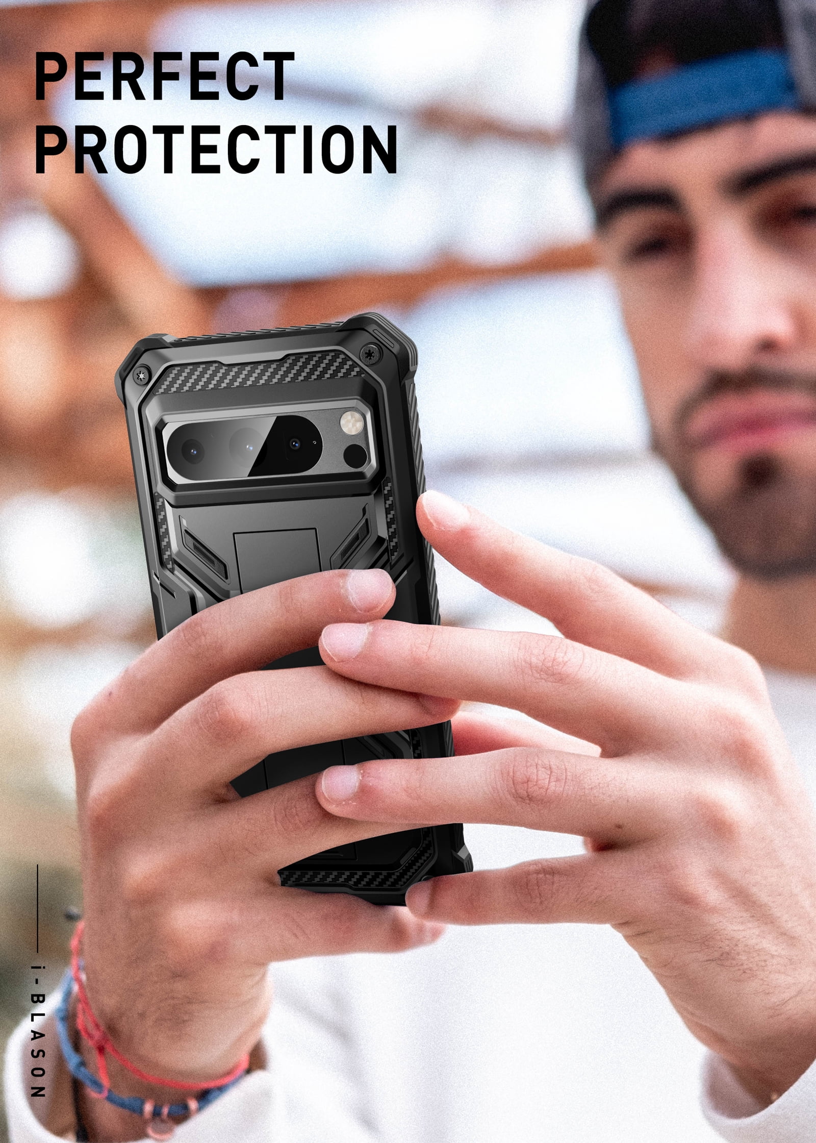 i-Blason Armorbox Series Bumper Cell Phone Case for Google Pixel 8 Pro, Black