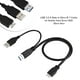 thumbnail image 4 of Cable USB, Cable Micro-B, Disco Duro Móvil Negro De 50 Cm Disco Duro Móvil Micro USB 3.0 Macho Estándar USB 3.0 Macho USB HUB Micro-B Macho Y-cable Teléfono Móvil ANGGREK Male to Micro b   Male Power, 4 of 6