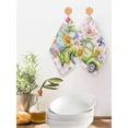 thumbnail image 2 of Spring Easter Kitchen Dish Towels for Drying Dishes Set of 4, Colorful Eggs Floral Truck Butterflies Pink Plaid Waffle Weave Microfiber Hand Tea Bathroom Towels Quick Dry & Absorbent Towel 12x12, 2 of 7