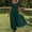 Green, variant on IUYRTFE Women's Square Neck Smocked Midi Dress Short Puff Sleeve Tiered Ruffle Summer Casual A Line Dress