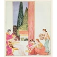 thumbnail image 2 of Padraic Colum 15x17 Gold Ornate Wood Frame and Double Matted Museum Art Print Titled - The Children's Homer Pl 09 (1918), 2 of 4