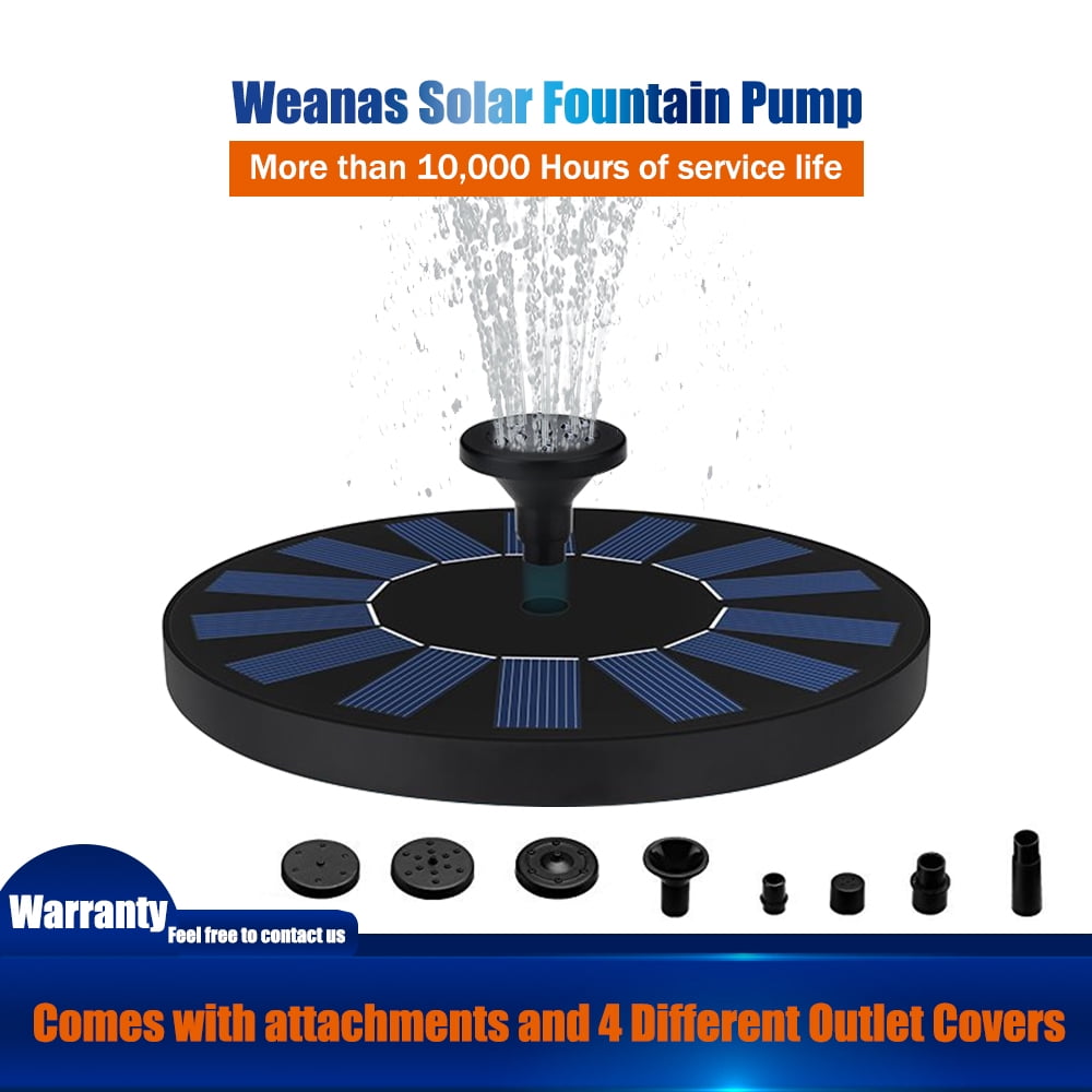 Solar Powered Floating Fountain Pool Water Pump Garden Plants Waterin by JOVIVI
