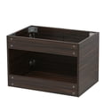 thumbnail image 3 of WindBay Wall Mount Floating Bathroom Vanity Sink Set. Ebony Vanity, Black Flat Stone Countertop Ceramic Sink - 36", 3 of 5