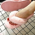 thumbnail image 4 of SPRING PARK Aerusi Women Faux Fur Flip Flops Slide Slippers Anti-Slip Flip Flops Home Shoes, 4 of 7