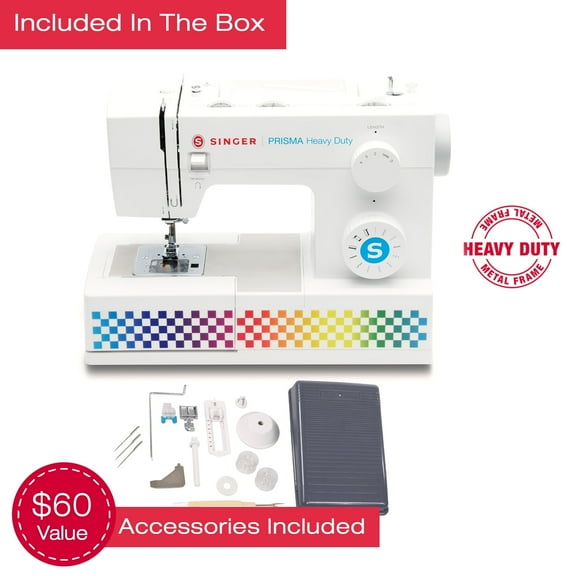 SINGER® Heavy Duty PRISMA™ Sewing Machine | 11 Built-In Stitches Deliver 69 Stitch Applications | Extra High Sewing Speed & Strong Piercing Power for Heavy Fabrics