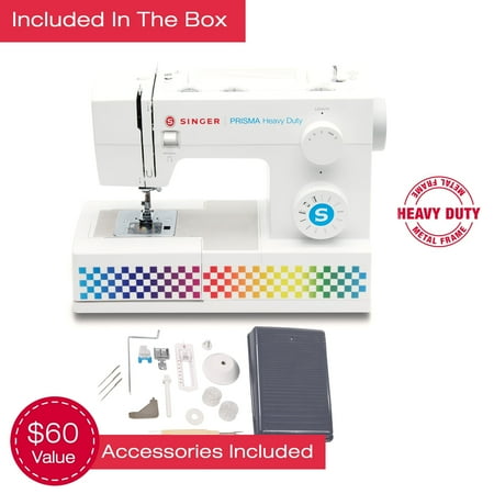 SINGER® Heavy Duty PRISMA™ Sewing Machine | 11 Built-In Stitches Deliver 69 Stitch Applications | Extra High Sewing Speed & Strong Piercing Power for Heavy Fabrics