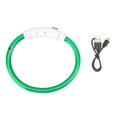 thumbnail image 1 of Collier LED anti-perte pour chien, rechargeable, lumineux, pour petits, moyens et grands chiens, collier LED fluide, vert, taille S, 1 of 4