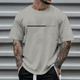 thumbnail image 2 of Men's Graphic Print T Shirts Casual Short Sleeve Tee For Daily Wear Comfortable Summer Fashion Top With Letter Design Lightweight Breathable Blend Men's T Shirt Shirts for Men Nation T Shirts for Men, 2 of 4